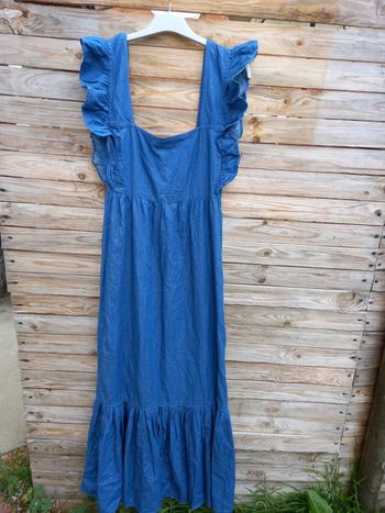 Jolie robe longue en jeans