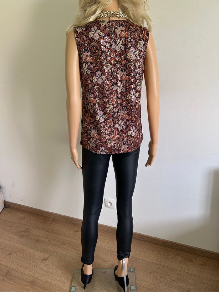 Blouse imprimée sans manches Morgan taille S comme neuve - photo numéro 6