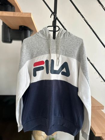 Sweat à capuche FILA tricolore logo - Taille M