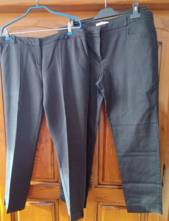 2 pantalons femme T44