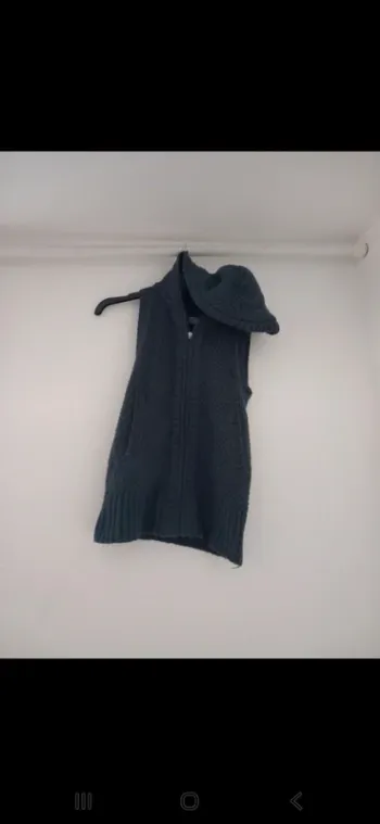 Gilet sans manches gris à capuche – Jennyfer – Taille 40