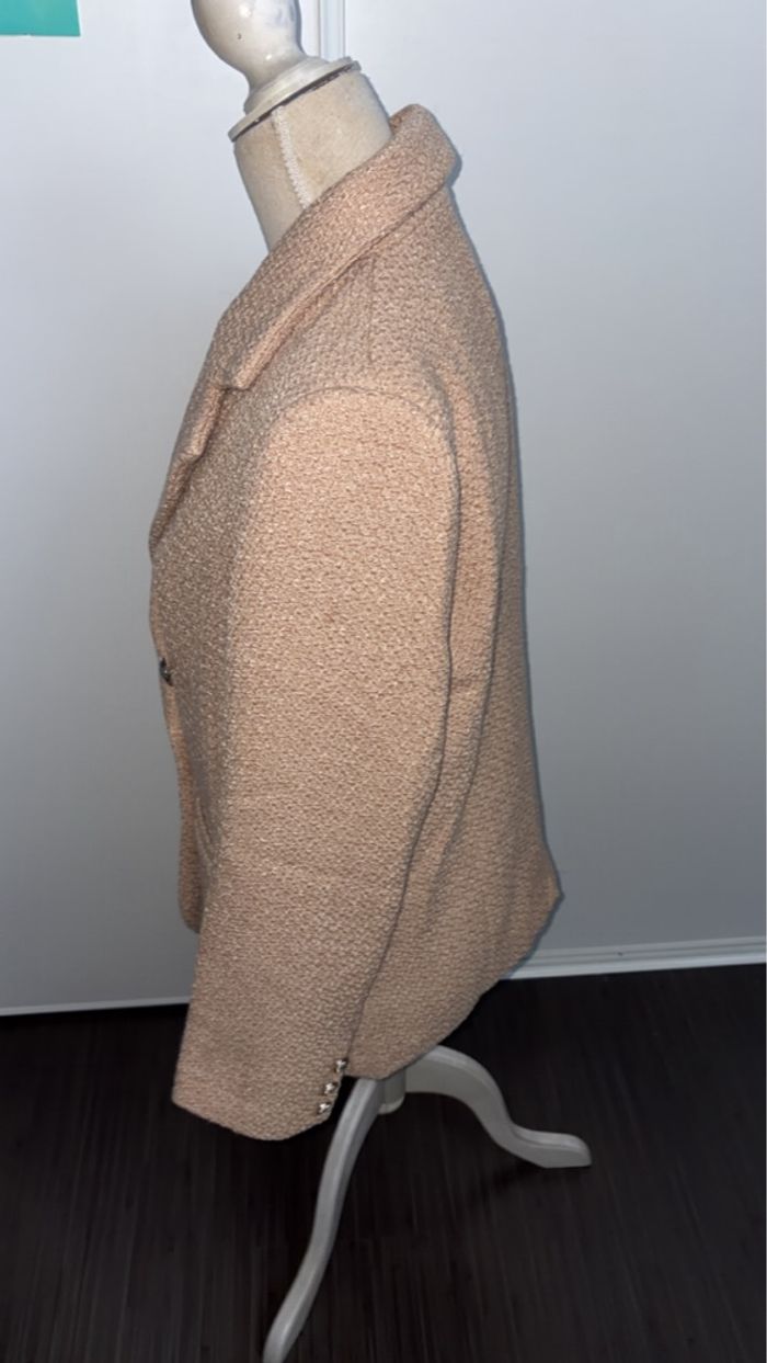 Neuf - Damart - Blazer croisé en tweed - Taille 40 - Beige/Camel - photo numéro 8