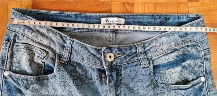Jeans imprimé taille basse Kookai T40 - photo numéro 11