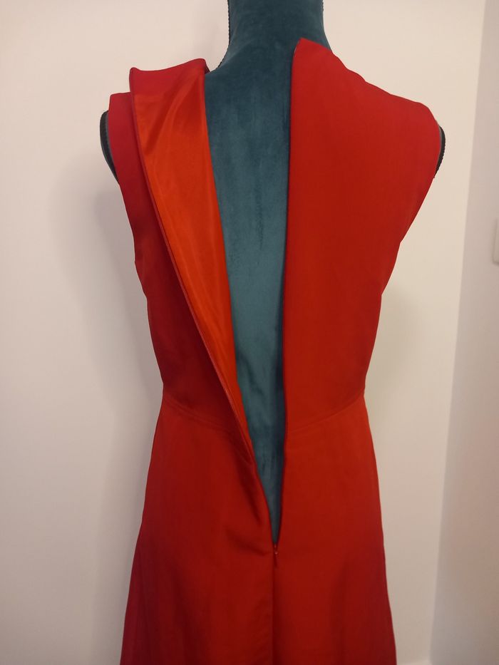 Belle robe Mango Basics rouge Vif taille S - photo numéro 7