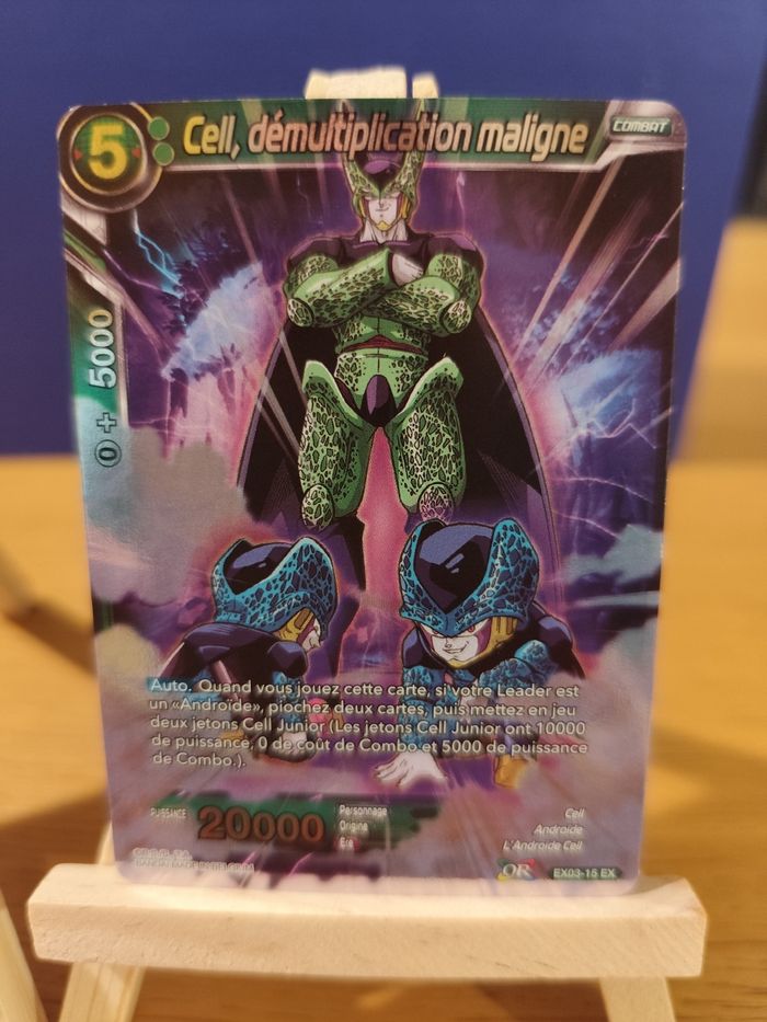Lot cartes dragon ball super freezer cell ex03 foiled brillante - photo numéro 3