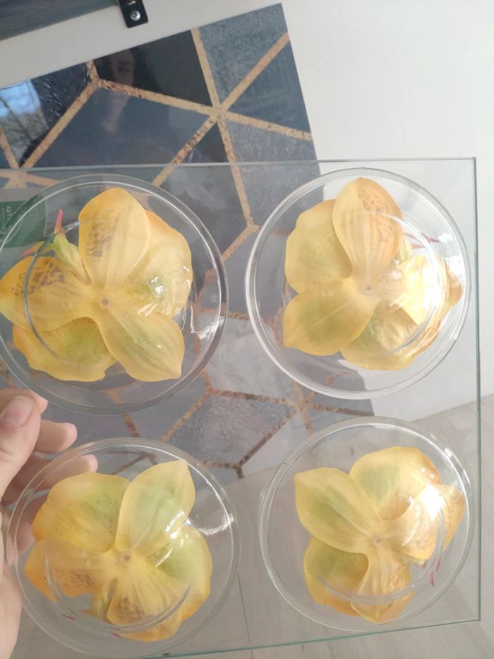 Dessous de plat en verre Orchidée jaune Cécilia - photo numéro 4