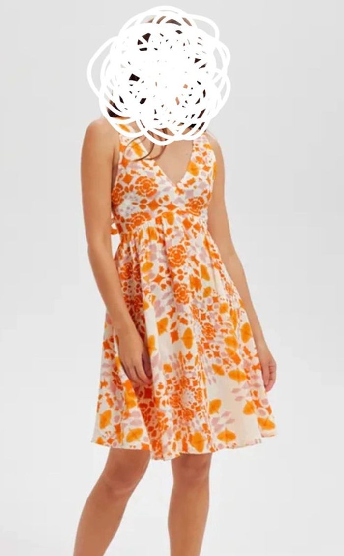 Robe dos nu en gaze de coton - photo numéro 2