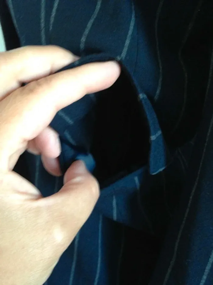 Veste blazer tailleur classique à rayures 38 Naf Naf - photo numéro 4