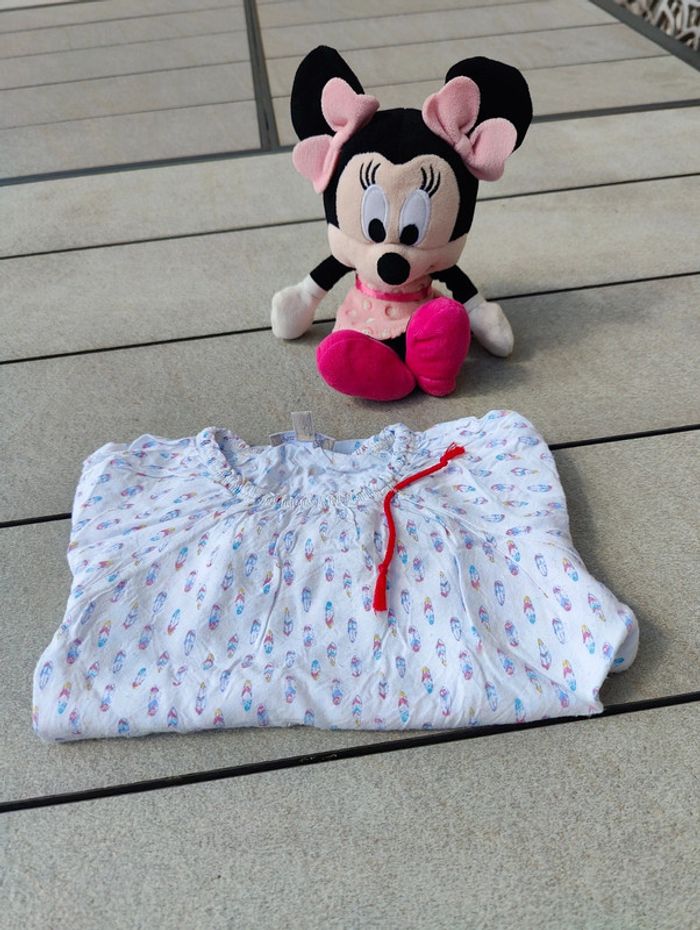 Jolie blouse fille Grain de blé 18 mois avec plumes - photo numéro 2