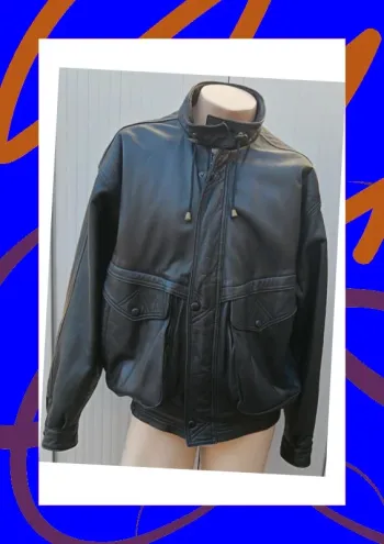 Veste en cuir XL Lazar