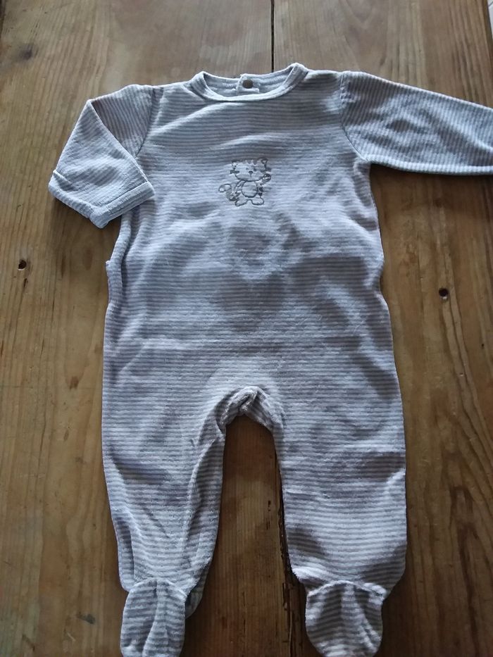 Lot de 3 grenouillères garçon taille 6 mois - photo numéro 5