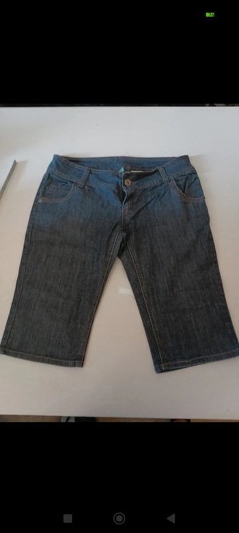 Bermuda short en jeans femme Spot rétro vintage taille 42