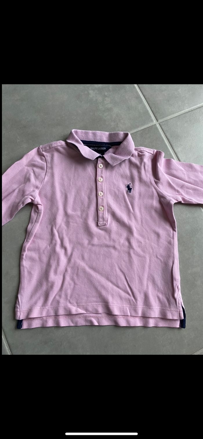 Polo manches longues fille Ralph Lauren 4 ans - photo numéro 3