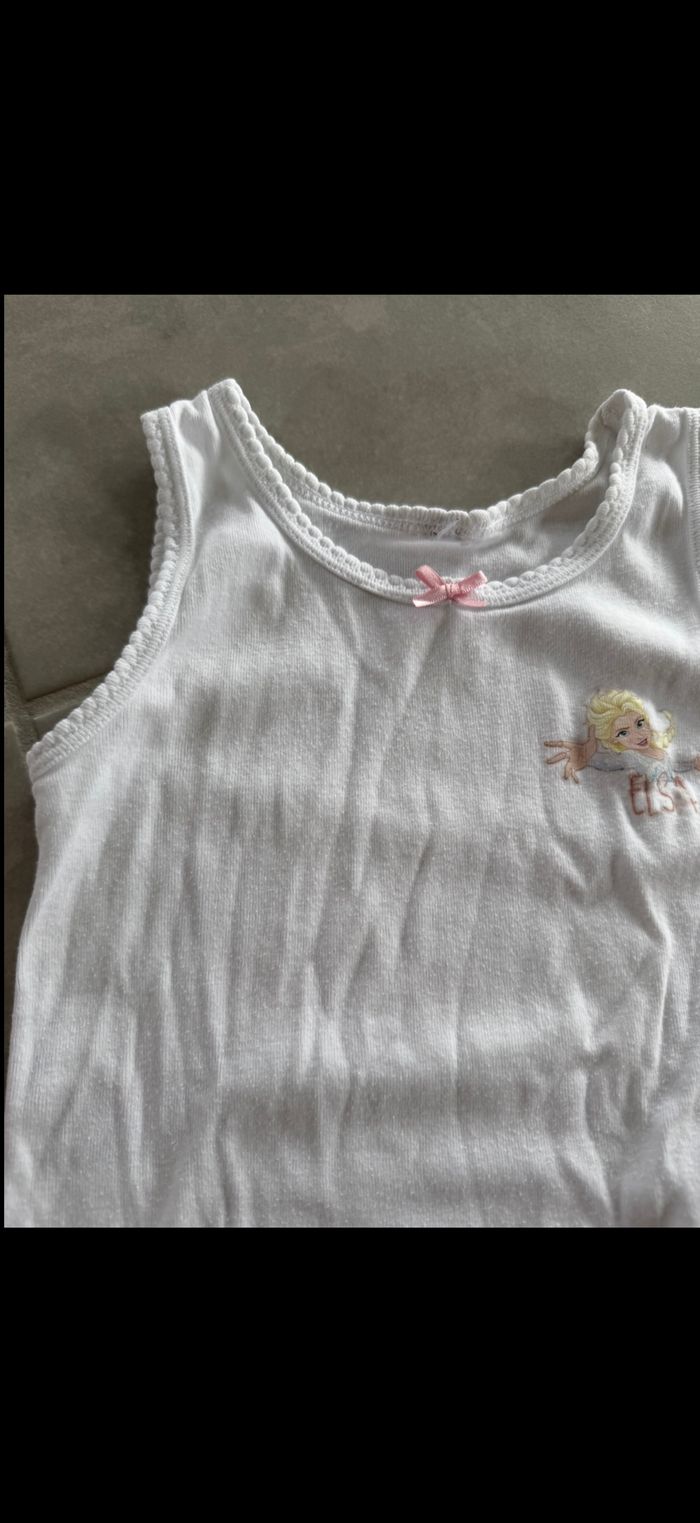 Maillot de corps débardeur Elsa Reine des neiges - photo numéro 4