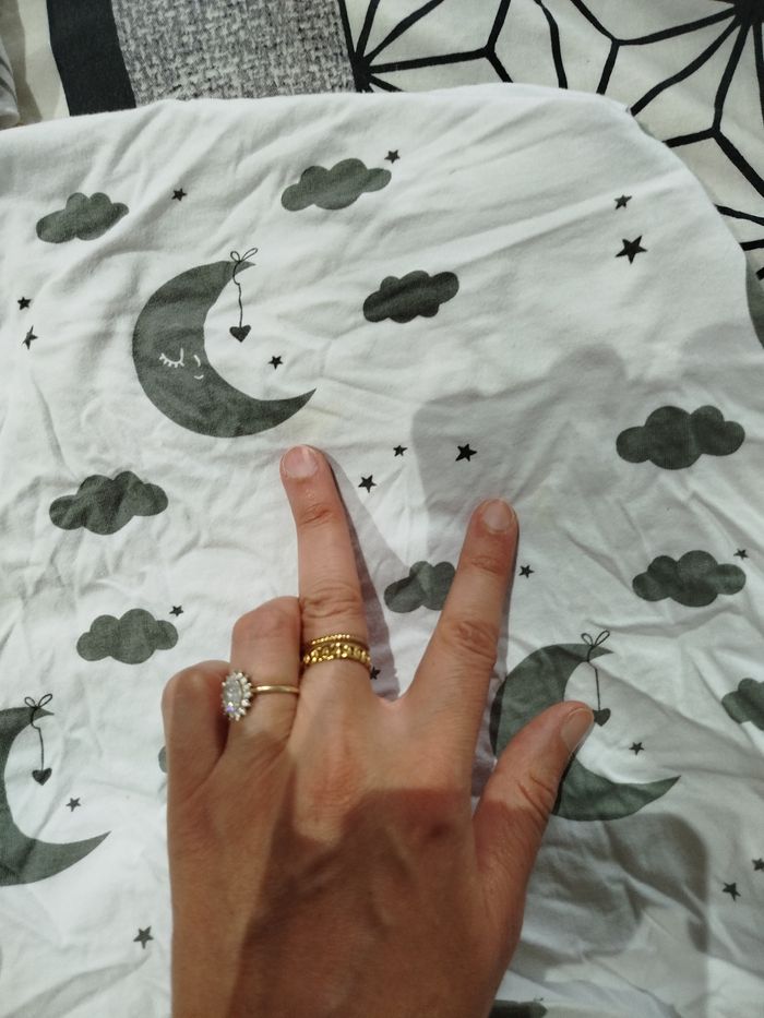 Lot draps et alèse nacelle couffin - photo numéro 2