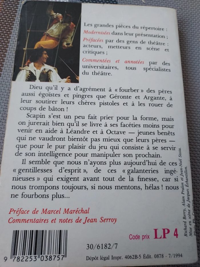 Livre de poche Les fourberies de scapin - photo numéro 2