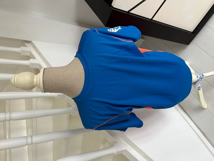 T shirt sportif Somad bleu et orange fluo - photo numéro 4