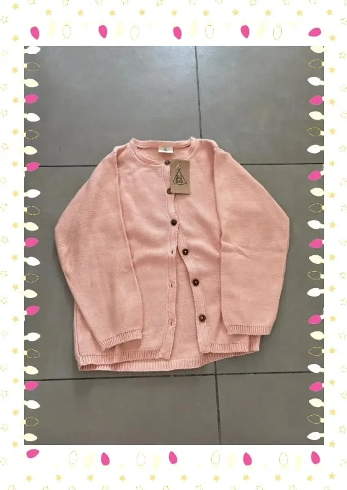 Gilet rose enfant fille taille 10 ans lililotte - photo numéro 3