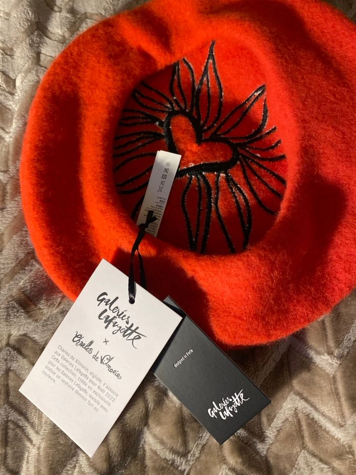 Béret brodé Charles de Vilmorin Galeries Lafayette - photo numéro 2