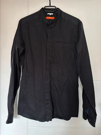 Chemise à manches longues effet satiné