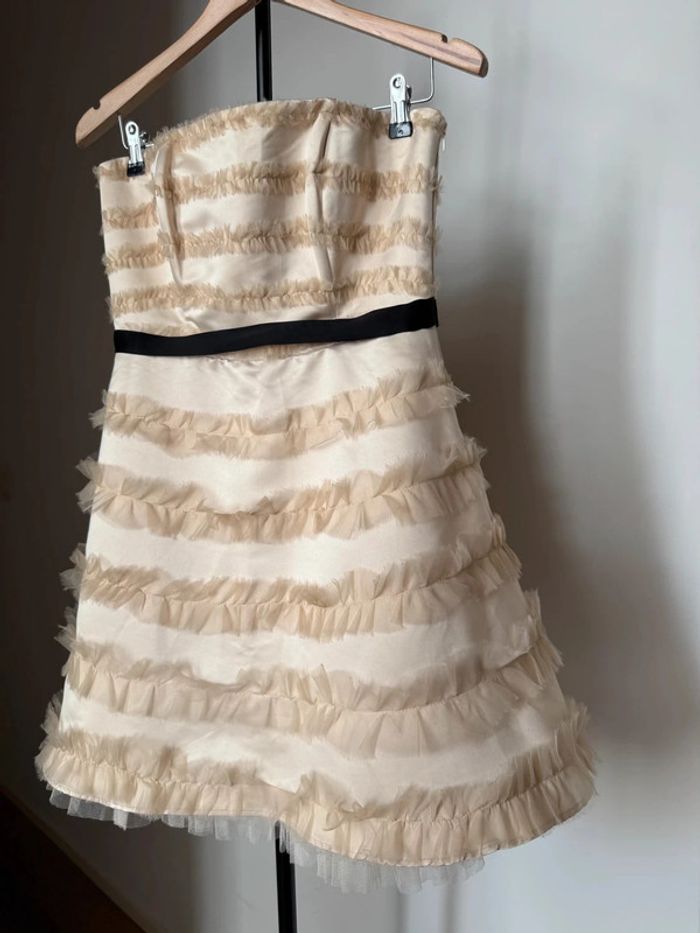 Robe bustier beige évasé M River Island - photo numéro 11