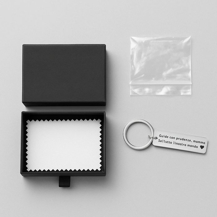 🌟 Lot de 7 Porte-Clés Gravés – Cadeau Émotion & Sécurité 🌟