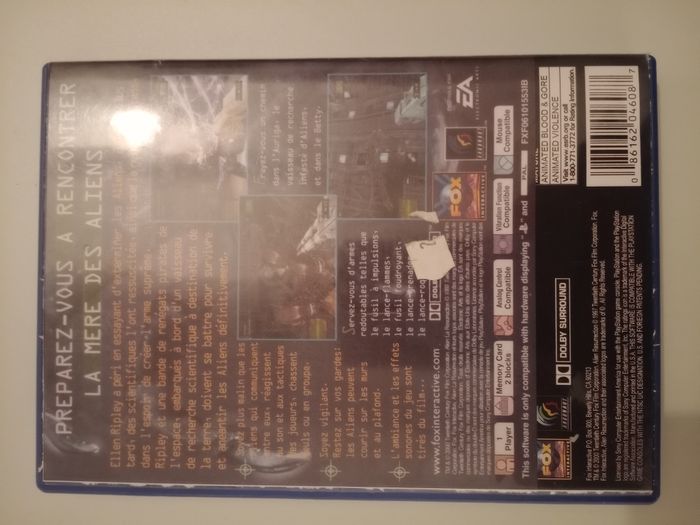 Alien Resurrection – Jeu PS1 (boîte PS2 + jaquette imprimée) - photo numéro 3