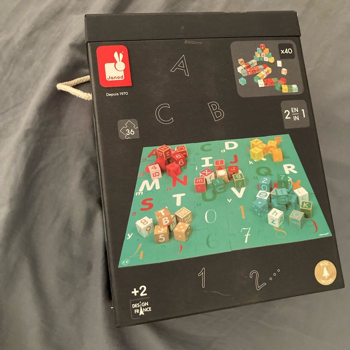 Cube lettre et chiffres