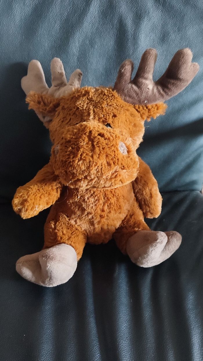Belle peluche cerf marron très bon état - photo numéro 2
