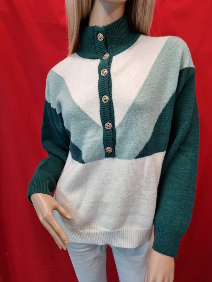 Peace n' Love pull col montant * Taille M/L * - photo numéro 4