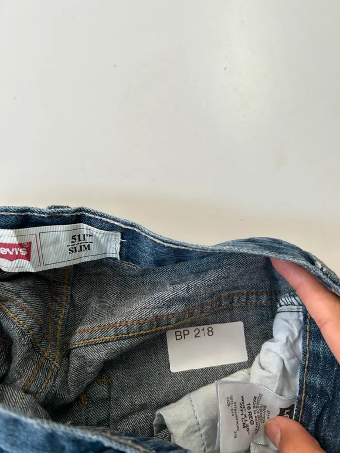 Jean Levi's Garçon Marine 16 ans | 511 Slim | Très Bon État | BP218 - photo numéro 5