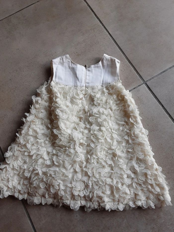 Robe festive ou ceremonie été blanc / crème T. 18 mois - photo numéro 2