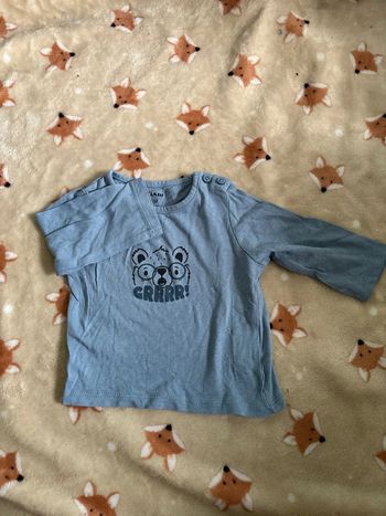 T-shirt bleu garçon 3 mois