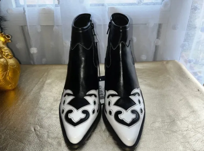 Superbes bottines en cuir, taille 38, Neuf - Paul & Joe - photo numéro 4