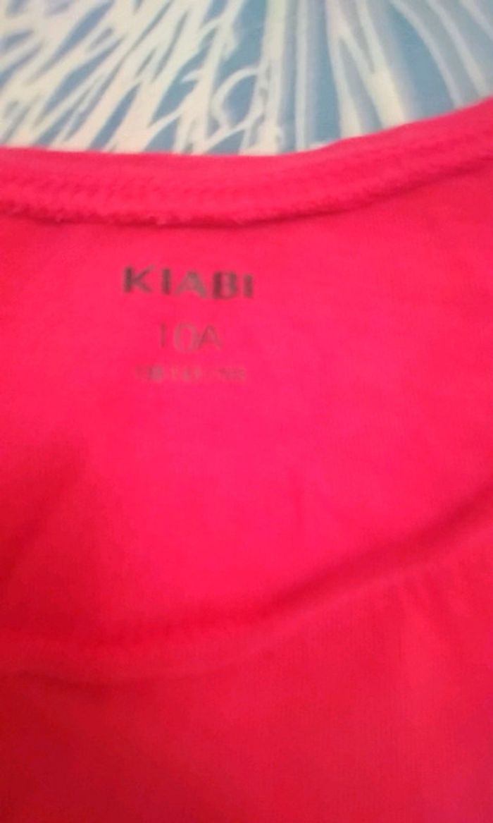 Tee shirt fille 10 ans rose Kiabi    9 - photo numéro 3