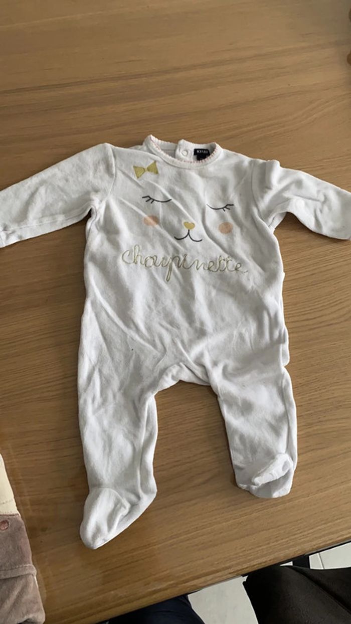 Pyjama velour 6 mois