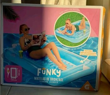 Matelas gonflable bronzant Gifi  180x120