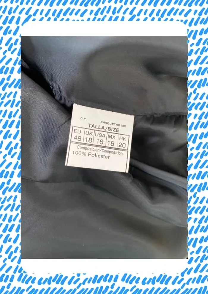 Blazer noir avec noeuds costura - photo numéro 9