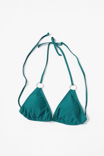 Haut de maillot de bain vert – Taille M – Liens à nouer ajustables