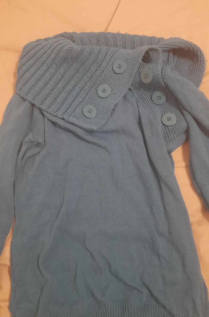 Pull tunique Col asymétrique - photo numéro 4