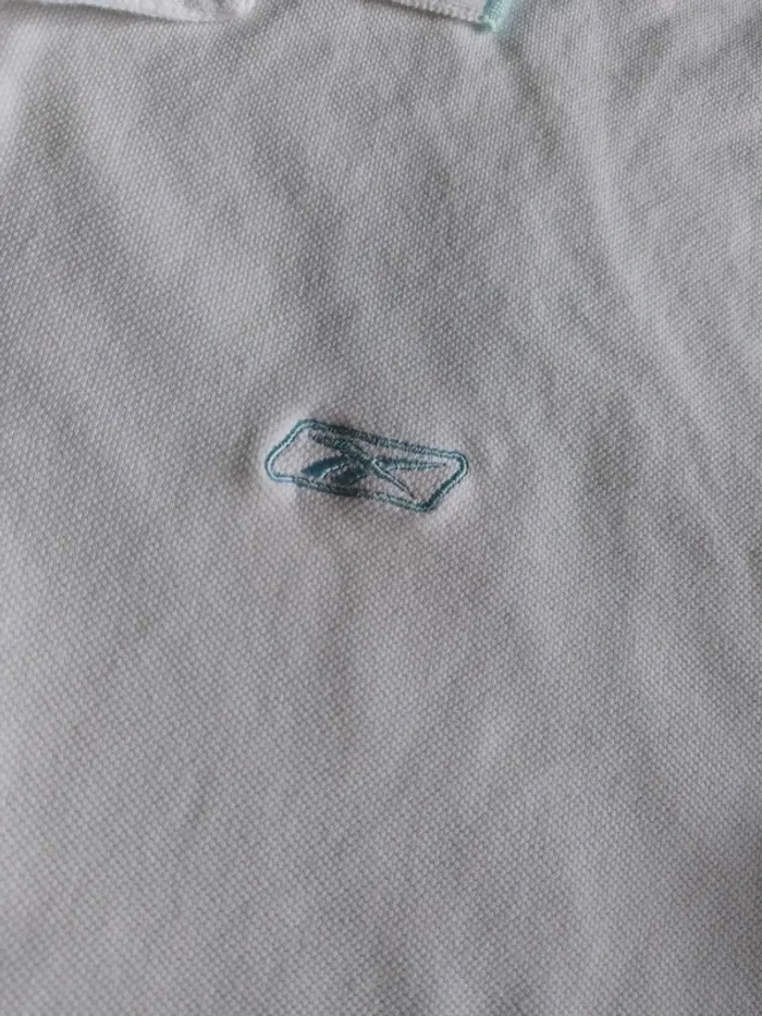 Polo tee shirt Reebok blanc white printemps été spring summer classique classic - photo numéro 4