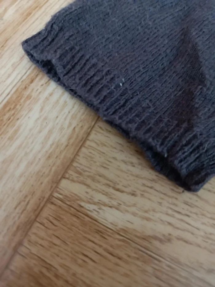 Pull fille marron foncé et rouge Okaïdi taille 12 ans en excellent état - photo numéro 11