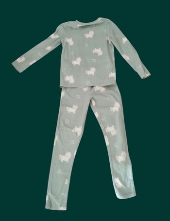 Pyjama polaire licorne vert d'eau kiabi 1/2 taille 10 ans