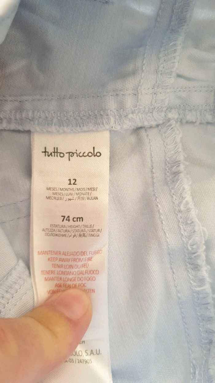 Short tutto piccolo bleu clair 12m - photo numéro 4