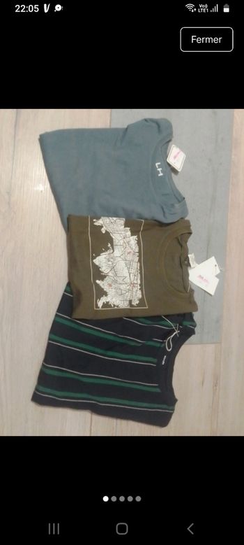 Lot  3 t -shirts 12 ans 