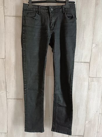 Pantalon noir effet huilé