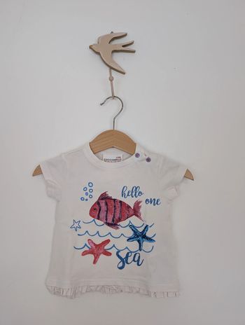 Tee shirt manches courtes Coccodrillo 3 - 6 mois