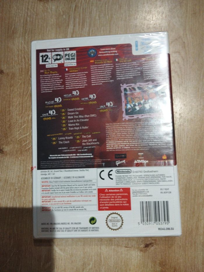 Blister Guitar hero Aerosmith Nintendo Wii - photo numéro 2