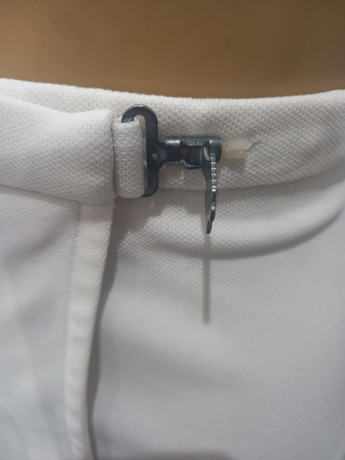 Mini jupe blanche portefeuille Lacoste,  M - photo numéro 5