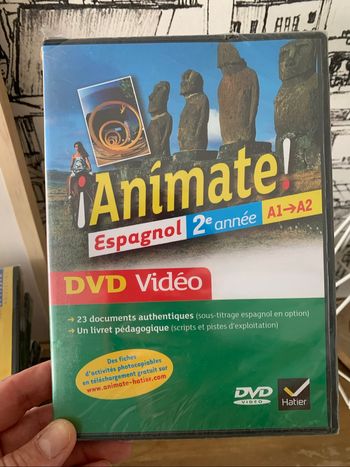 DVD 📀 Anìmate espagnol 2eme année A1/A2 neuf sous blister